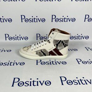 Bally Oldani White Leather High Top Sneakers US 10